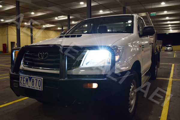toyota hilux 55w h4 hi lo 6000k bi xenon hid conversion toyota hilux 55w h4 hi lo 6000k bi xenon hid conversion